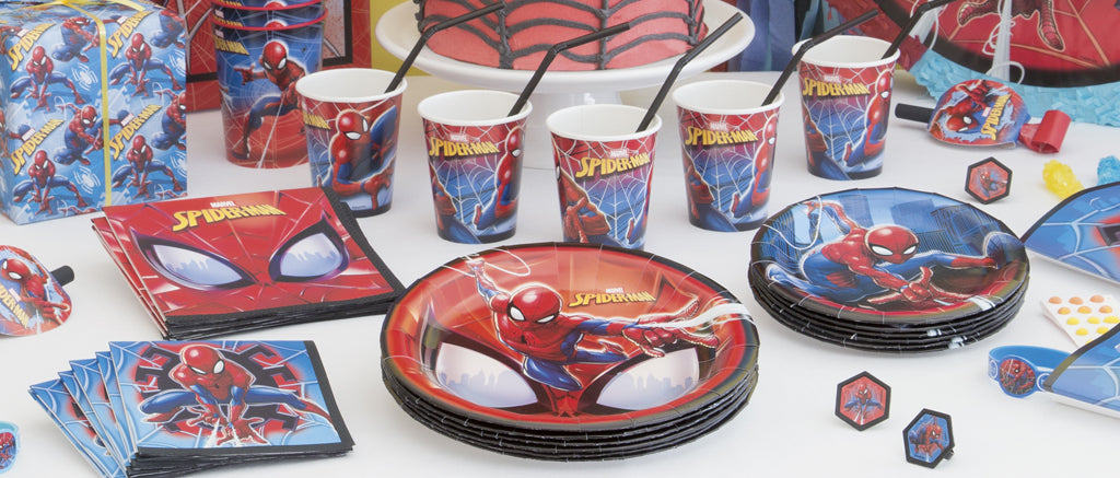 Spider-Man Party Supplies — Spider-Man Accessories, Spider-Man Tableware, Spider-Man Party Kits