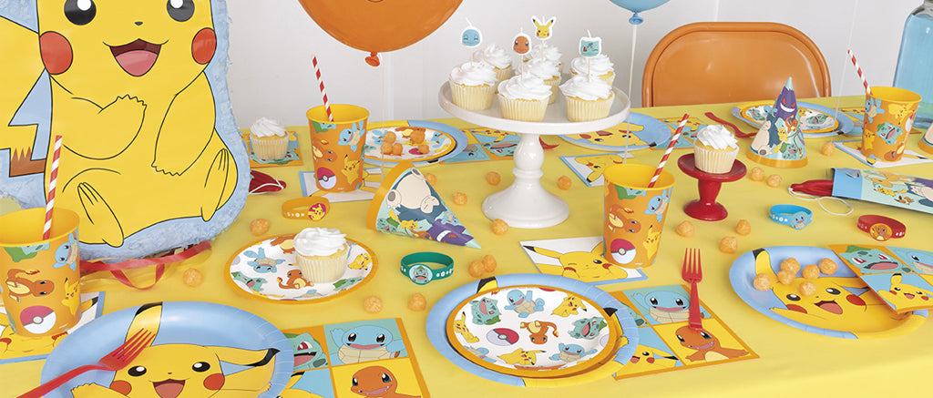 Pokémon Party Supplies — party kits, tableware, balloons and decorations
