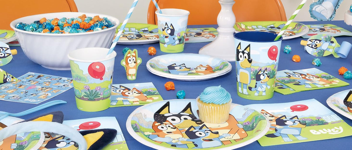 Bluey Party Supplies — Bluey Tableware, Bluey Balloons, Bluey Coordinating Products