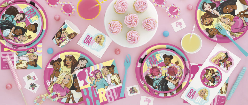 Barbie Party Supplies — party kits, tableware, balloons and decorations