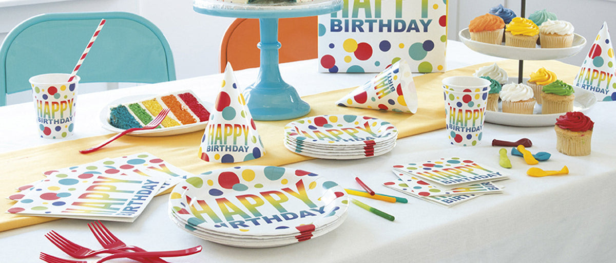 Happy Birthday — Happy Birthday Balloons, Happy Birthday Tableware, Happy Birthday Decorations