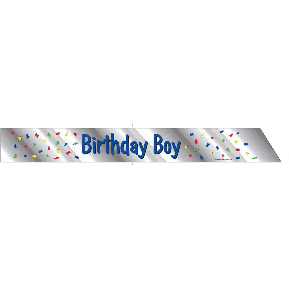 Birthday Boy Foil Sash