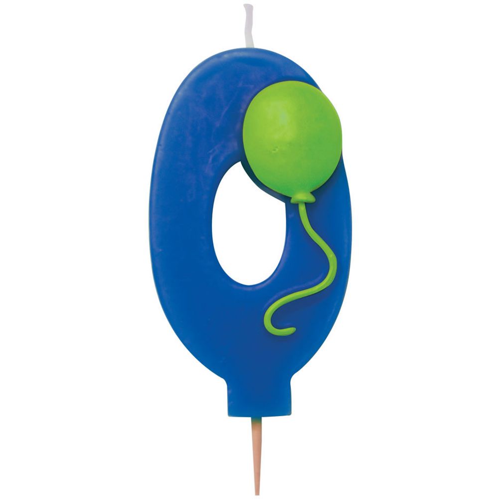Balloon "0" Numeral Candle