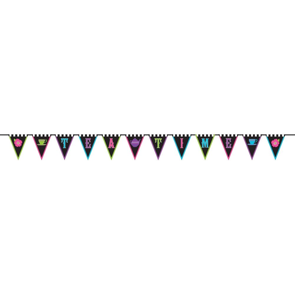 Mad Tea Party Pennant Banner