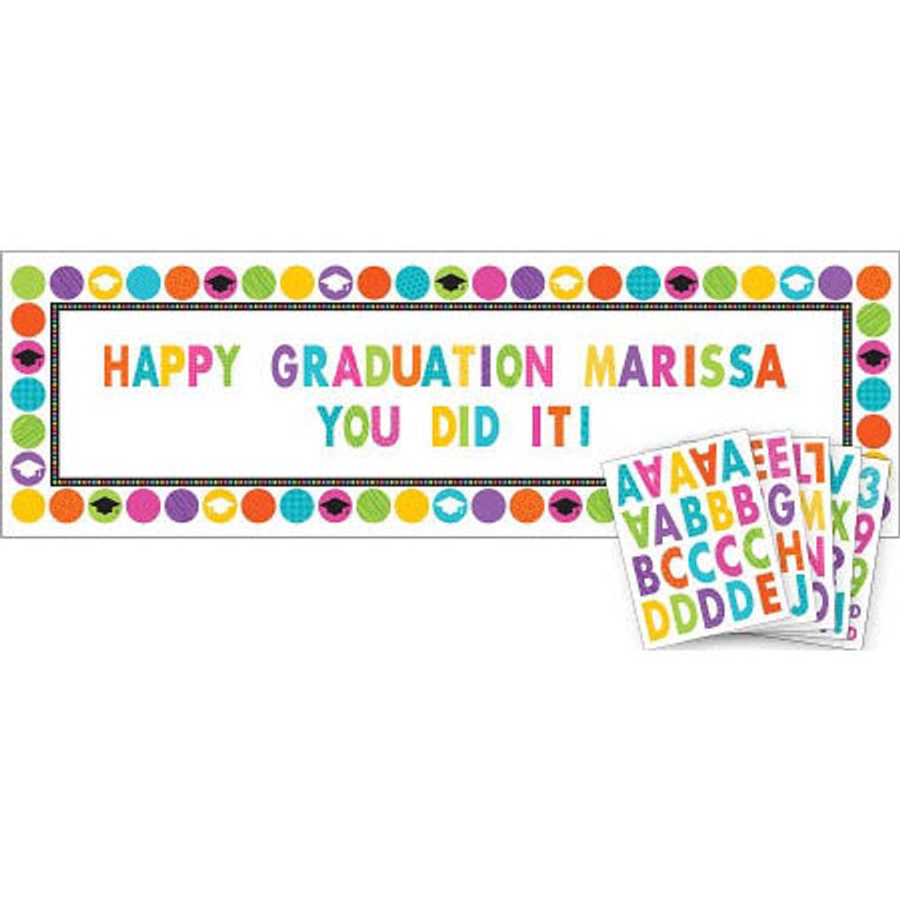 Colorful Commencement Giant Sign