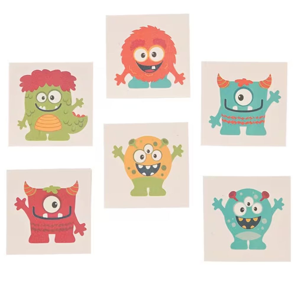 Mini Monster Tattoos (72ct)