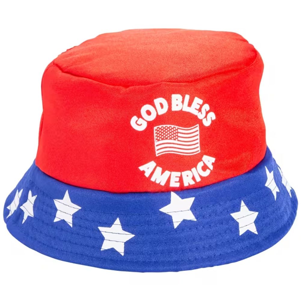God Bless America Patriotic Bucket Hat (1ct)
