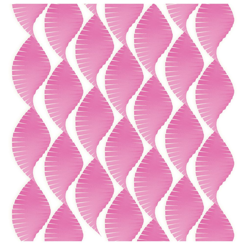 Bright Pink Crepe Paper Streamers