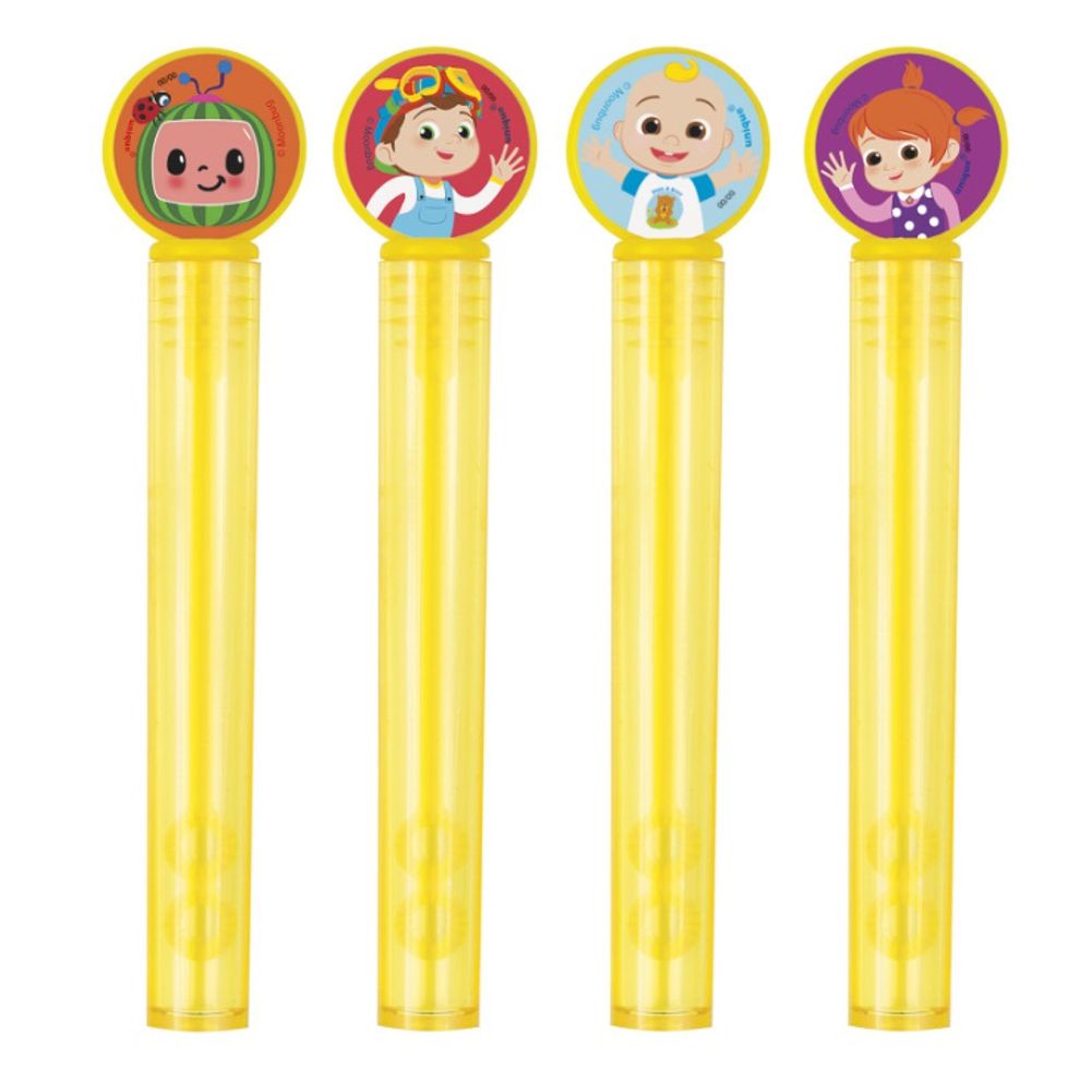 CoComelon Bubble Tubes & Wands (4ct)