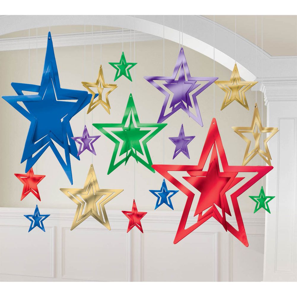 Foil Stars Decorating Kit (16ct)