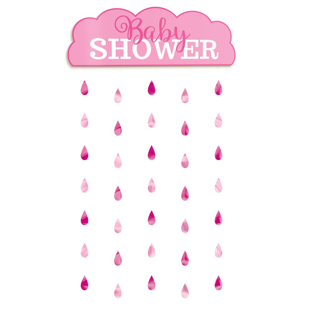 Girl Baby Shower Doorway Curtain