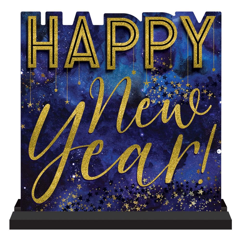 Happy New Year Standing Sign (1 ct)
