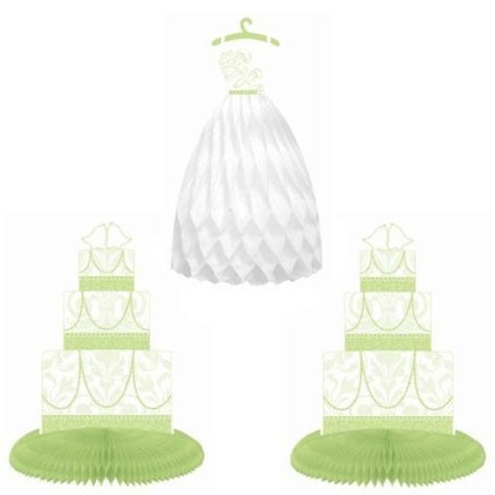 Honeycomb Dress and Cake Centerpiece