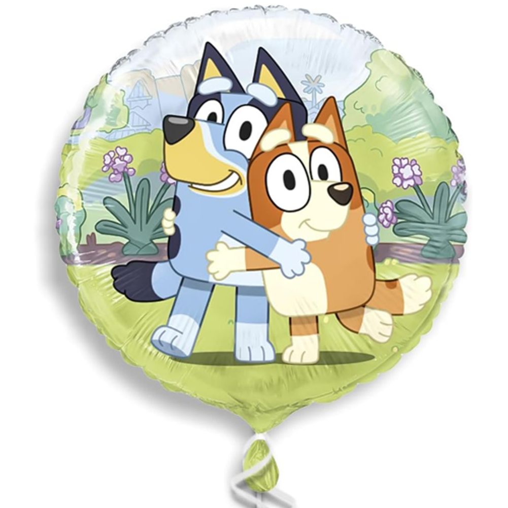 18" Bluey Foil Balloon featuring the beloved character Bluey, perfect for birthday celebrations and themed parties.
