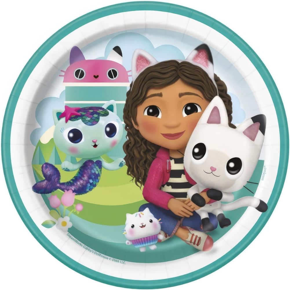 Gabby's Dollhouse 7" Plates (8ct)