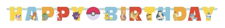 Pokémon Birthday Party Kit for 16 – 9 Inch Plates, Napkins, Table Cover, Banner and Balloons (42 pc) – photo 4