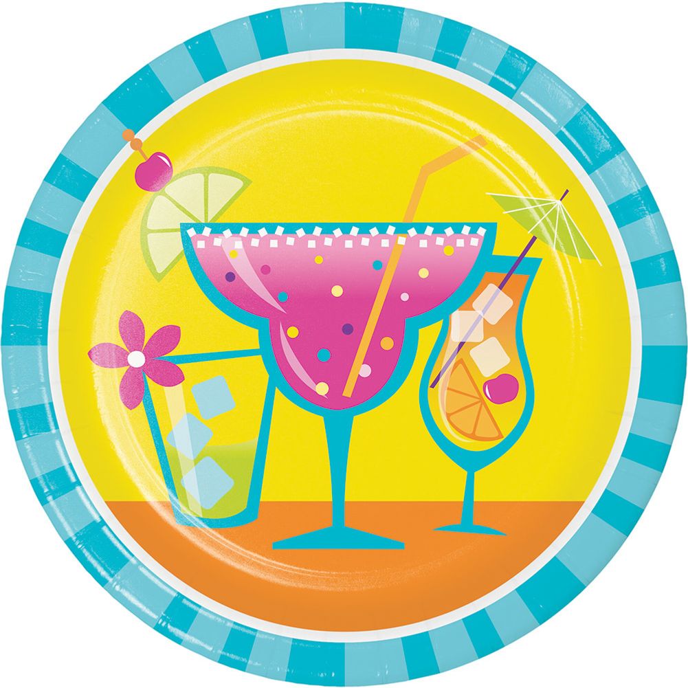 Cocktail Fun Dessert Plates (8 ct)
