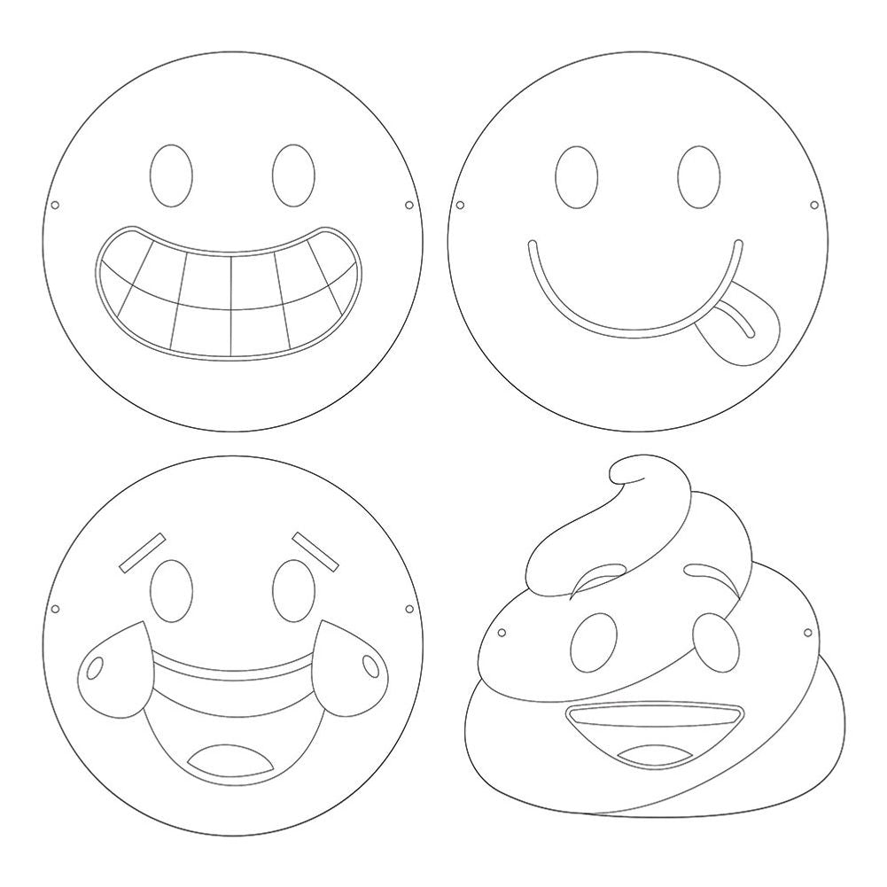 Show Your Emojions Paper Masks (12 ct)