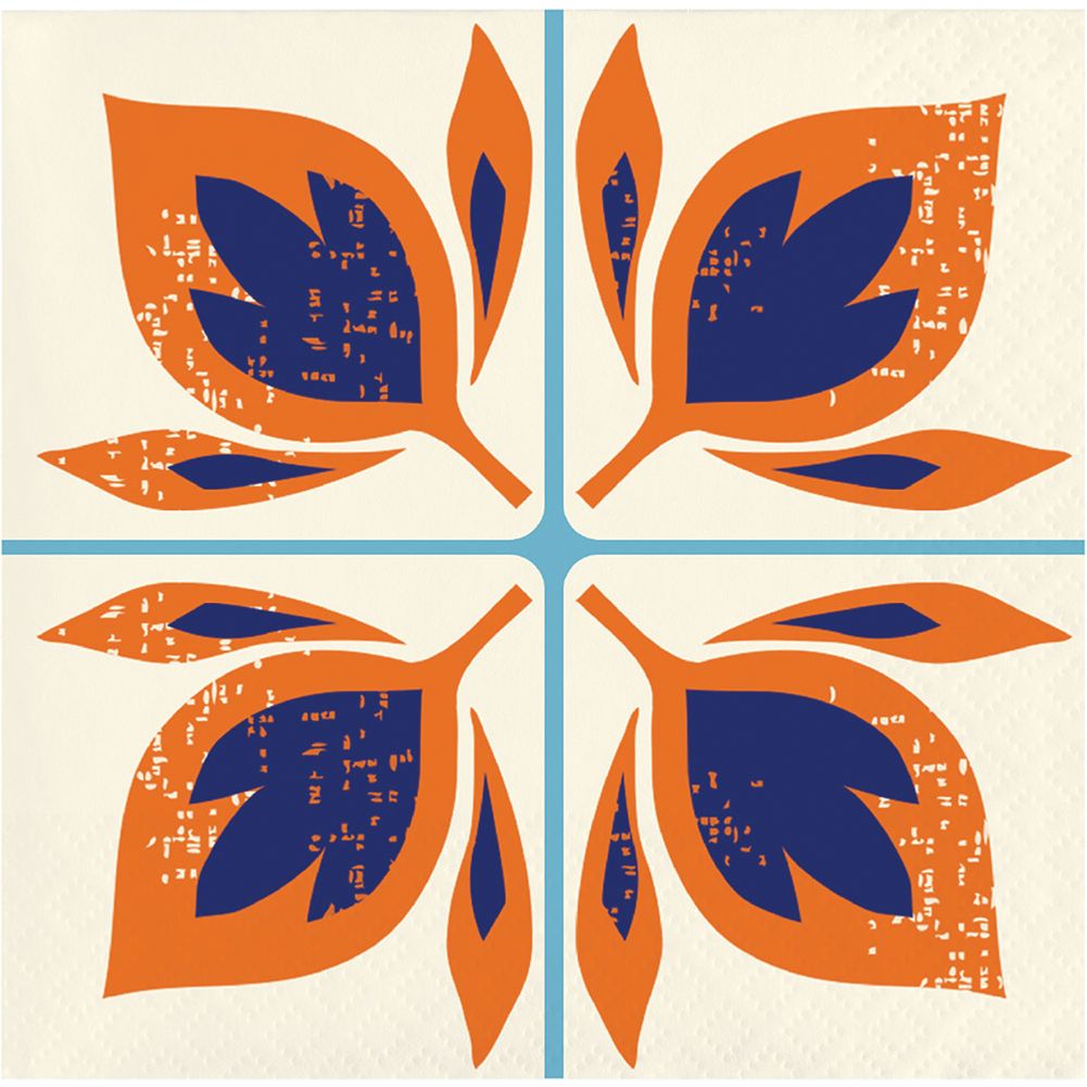 Moroccan Tile Beverage Napkins (24 ct)