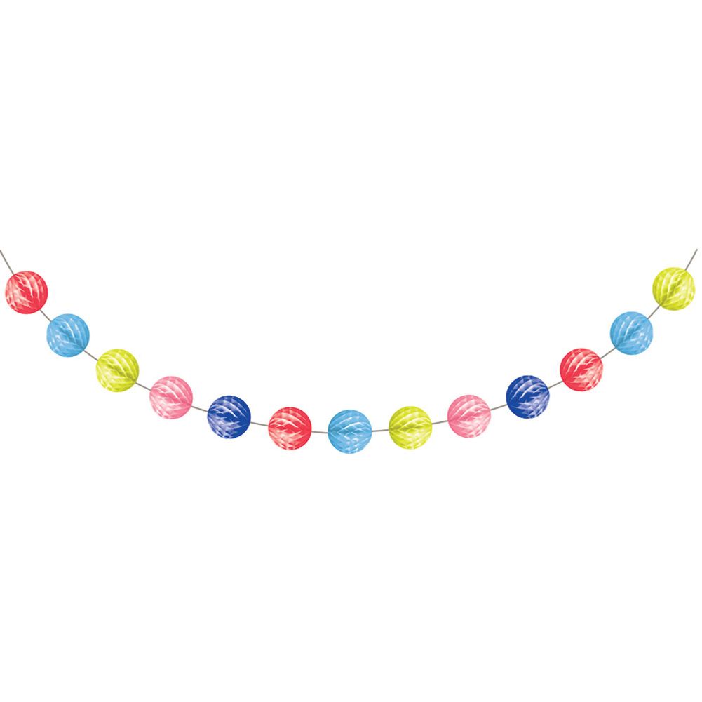 Over The Rainbow MINI HONEYCOMB GARLAND, 5 COLOR