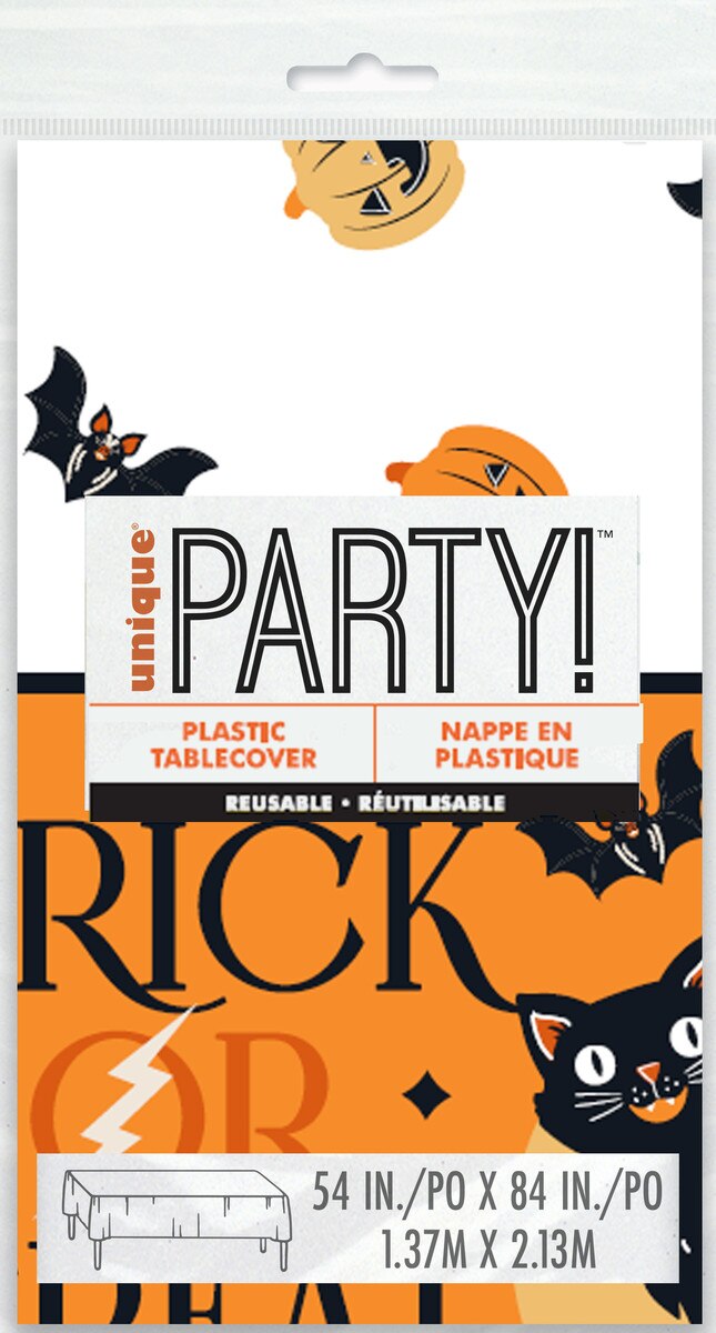 Halloween Bash Plastic Tablecover 54x84"