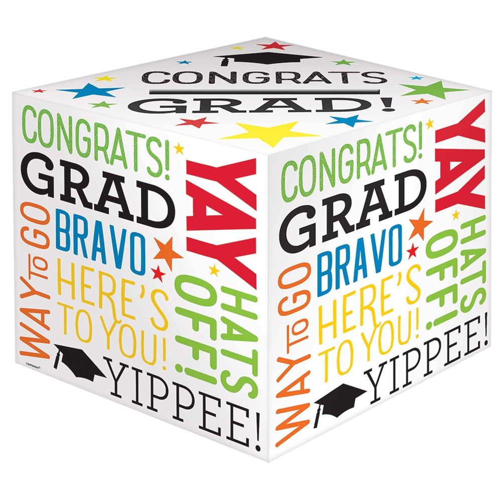 Graduation Multicolored Card Holder Box