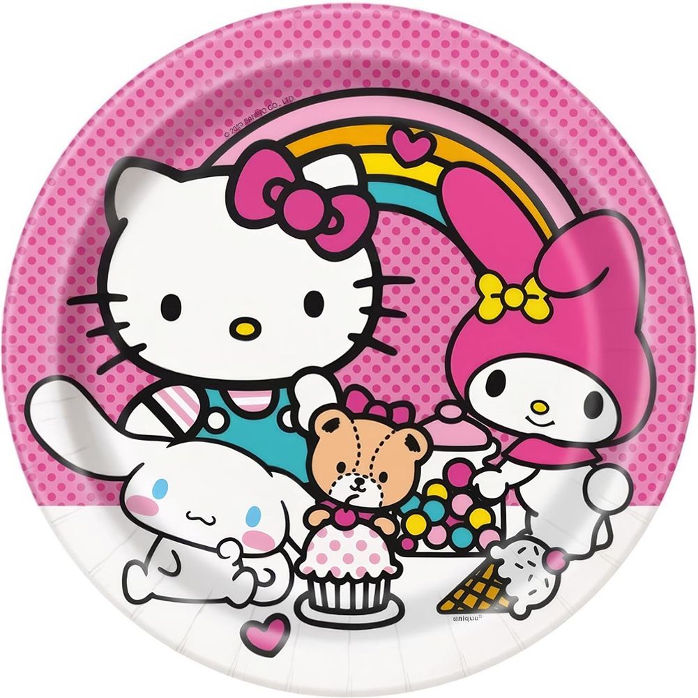 Hello Kitty 9" Plates (8ct)