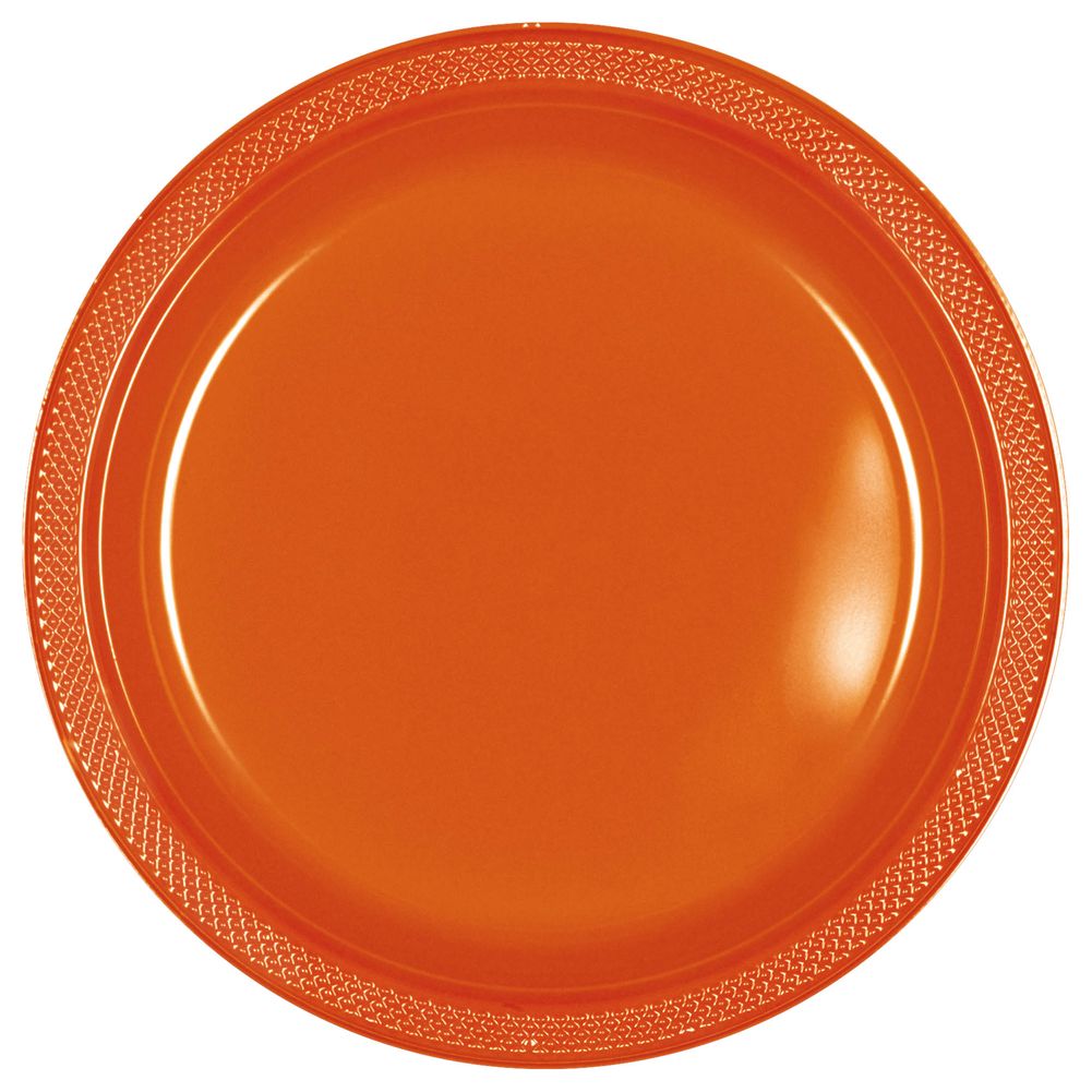Orange Peel Plastic Dessert Plates (20ct)