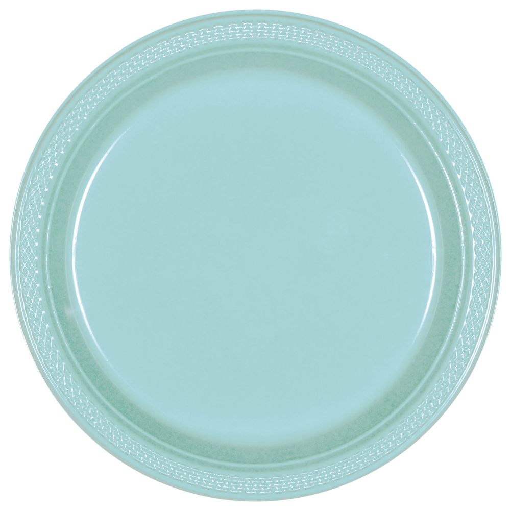 Robins Egg Blue Plastic Dessert Plates (20ct)