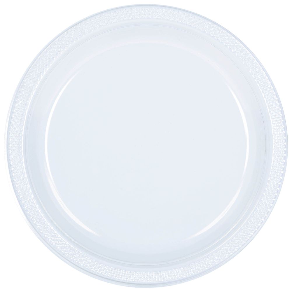 Clear Plastic Dinner Plates (20ct)