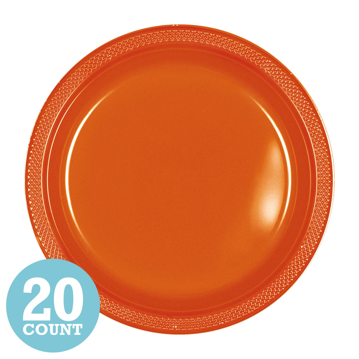 Orange Peel Plastic Dinner Plates (20ct)