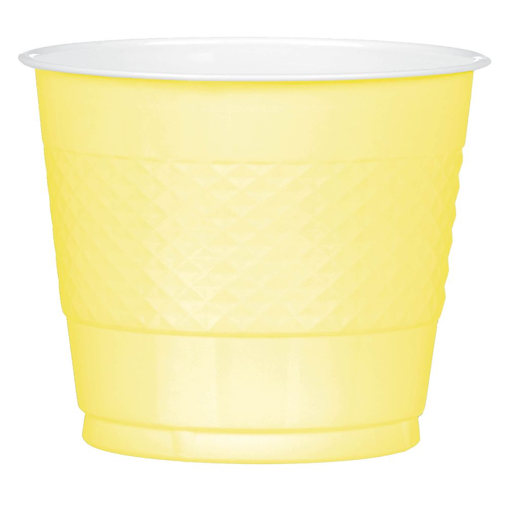 Light Yellow 9oz Plastic Cups (20ct)