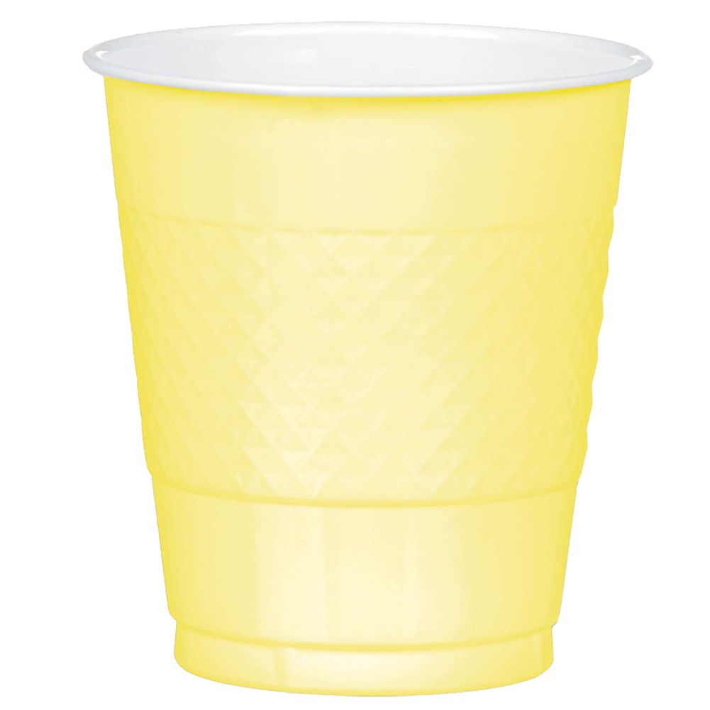 Light Yellow 12 oz Plastic Cup 20 ct