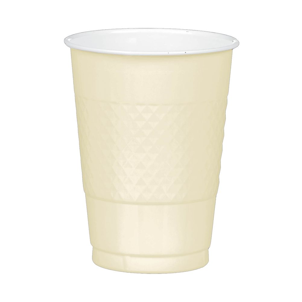 Vanilla Creme 16 oz Plastic Cups (20ct)
