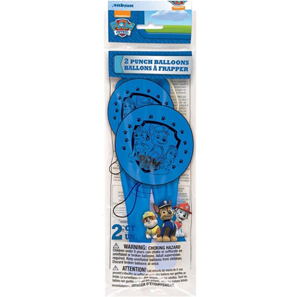 Paw Patrol Punch Balloons (2ct)
