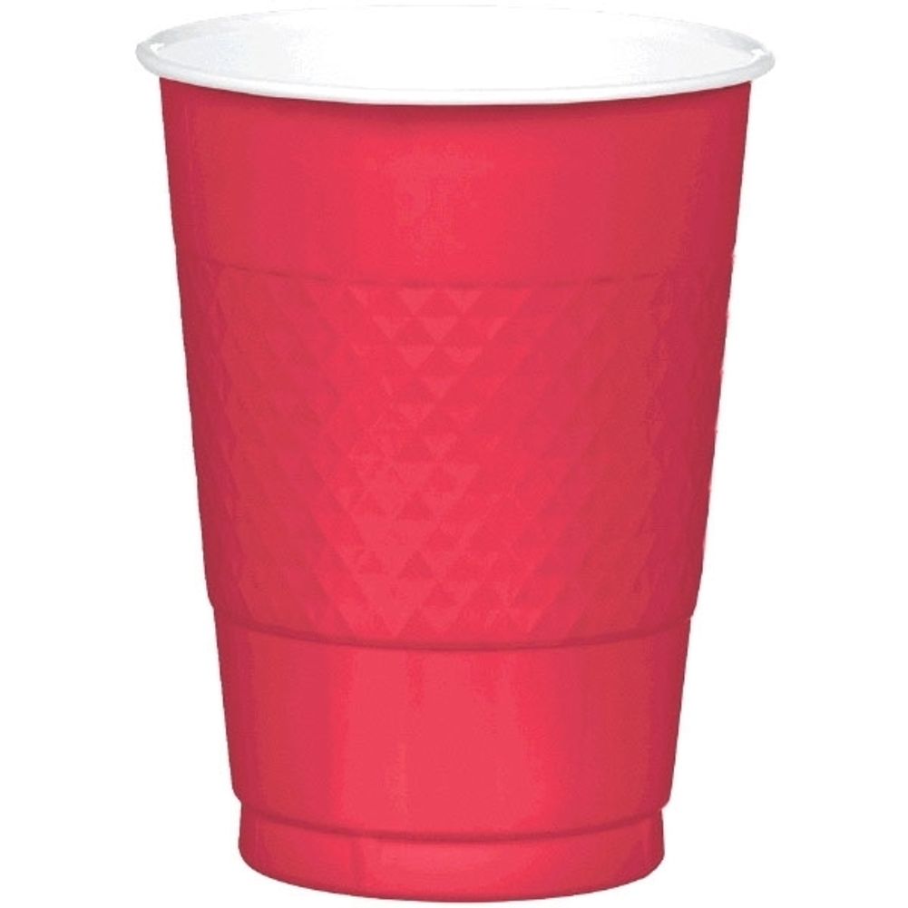 Apple Red 16 oz Plastic Cups (50ct)