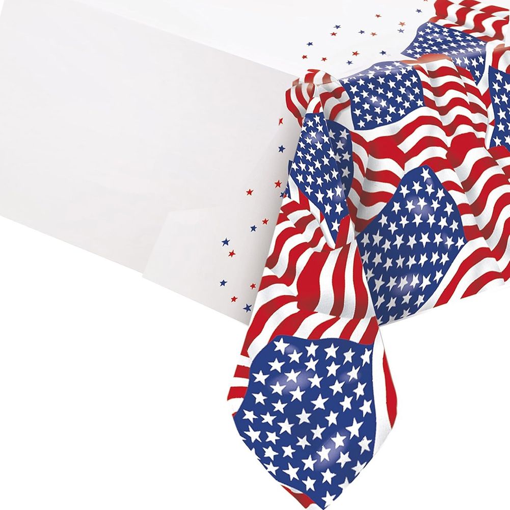 Patriotic Plastic Rectangle Tablecover (1ct)