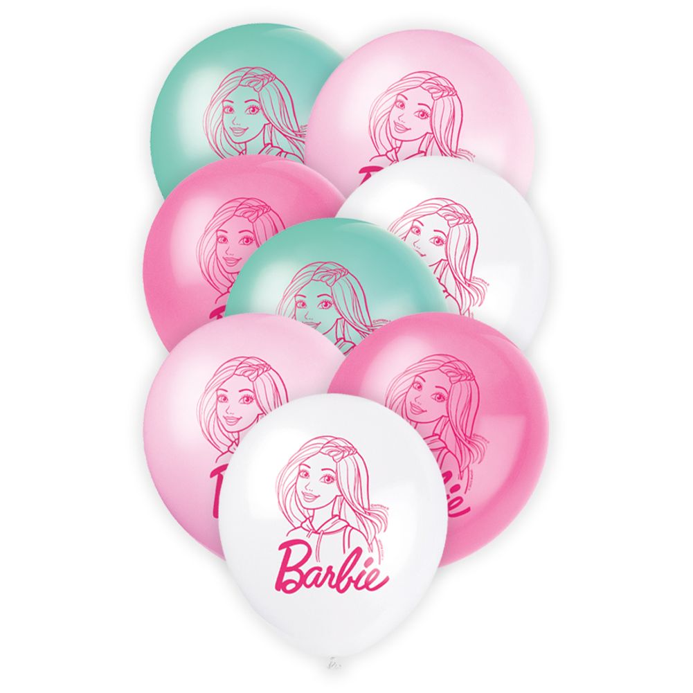 Barbie 12" Latex Balloons (8ct)