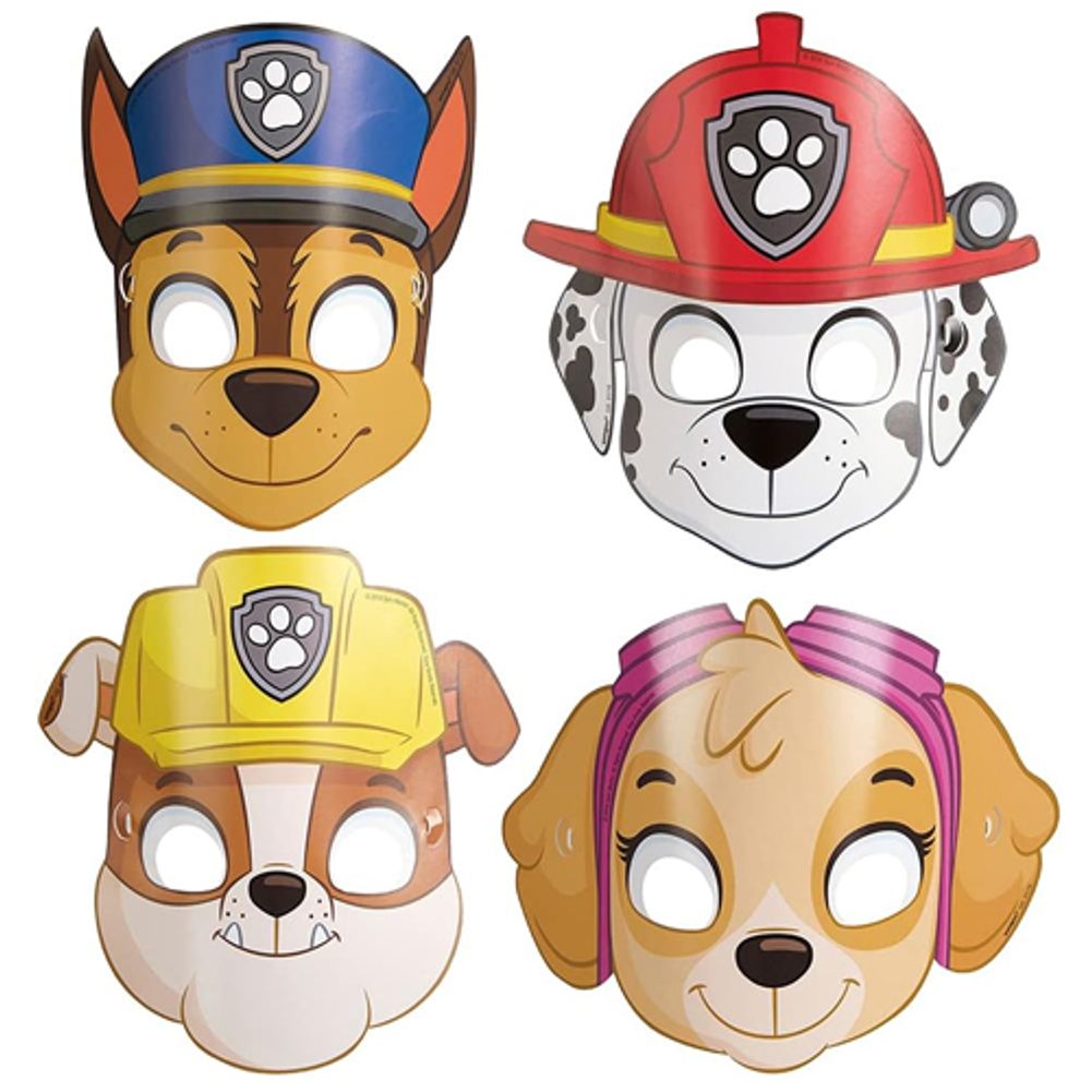 Paw Patrol Party Masks (8ct)