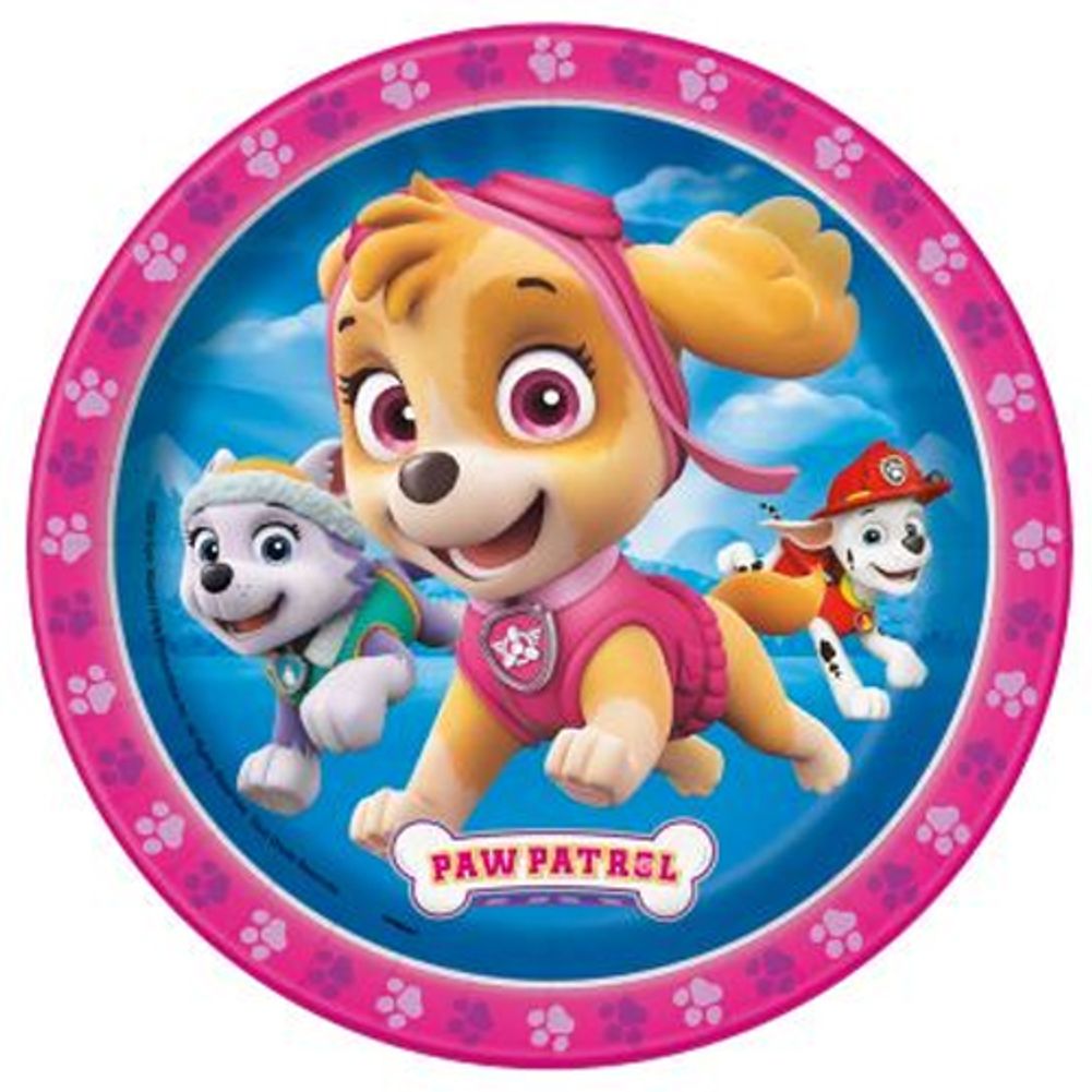 Paw Patrol Girl 7" Plates (8ct)