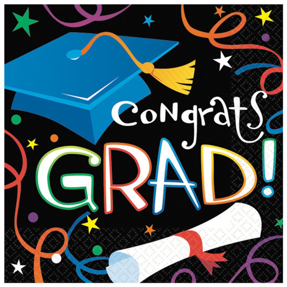 Grad Celebration Beverage Napkins (16ct)
