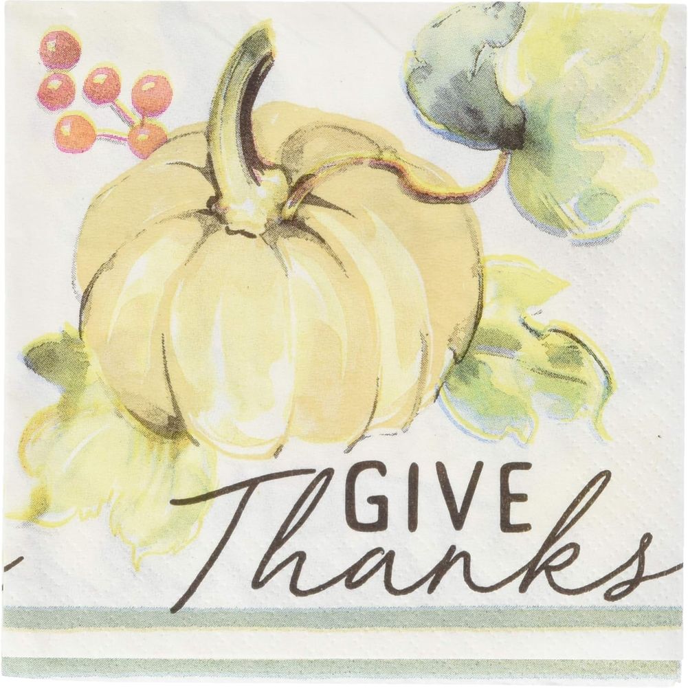 Muted Autumn Beverage Napkins (16ct)