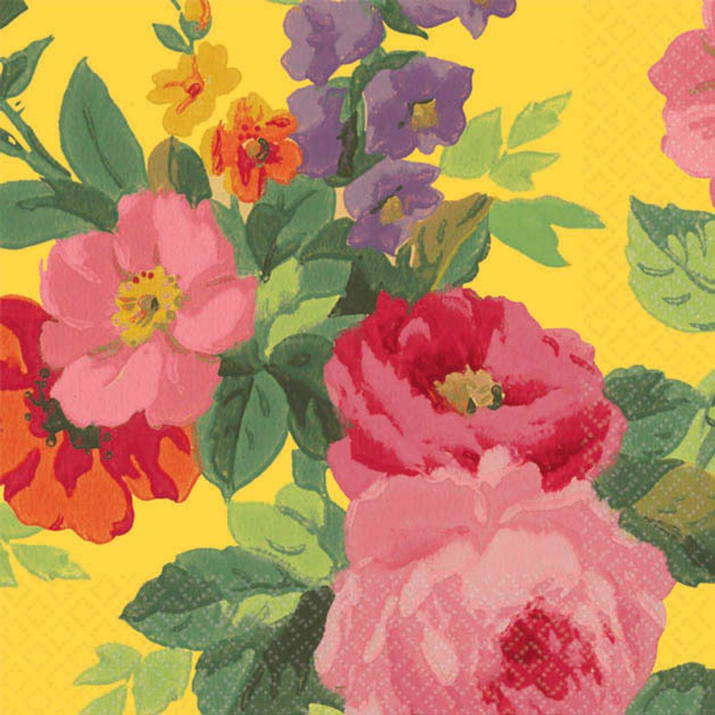 Bright Roses Beverage Napkins (16ct)