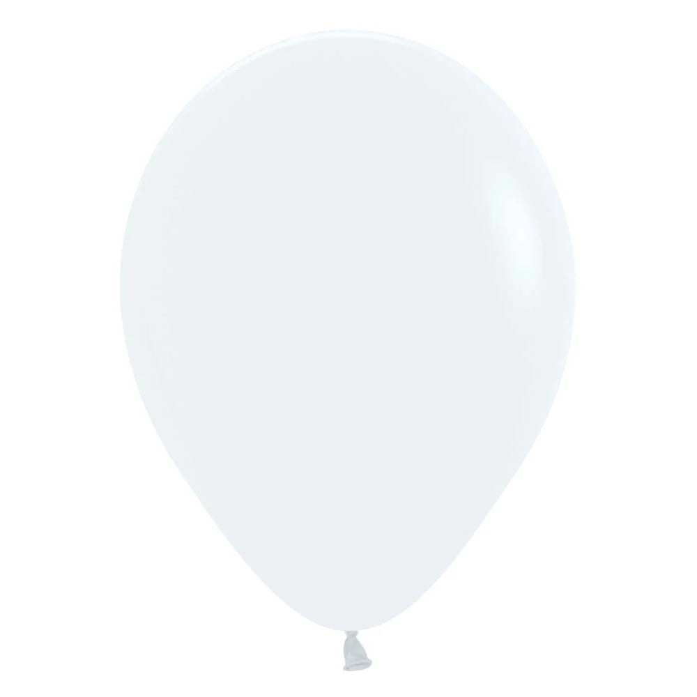 Sempertex 5" Fashion White Latex Balloons (100ct)