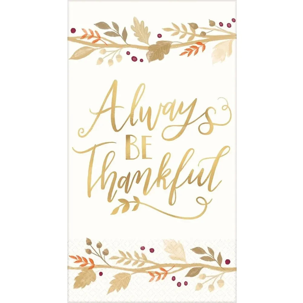 Always Be Thankful Guest Towel (16ct)