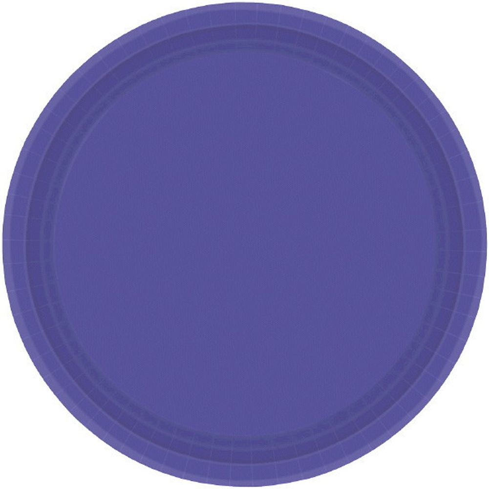 New Purple Paper Dessert Plates (8ct)