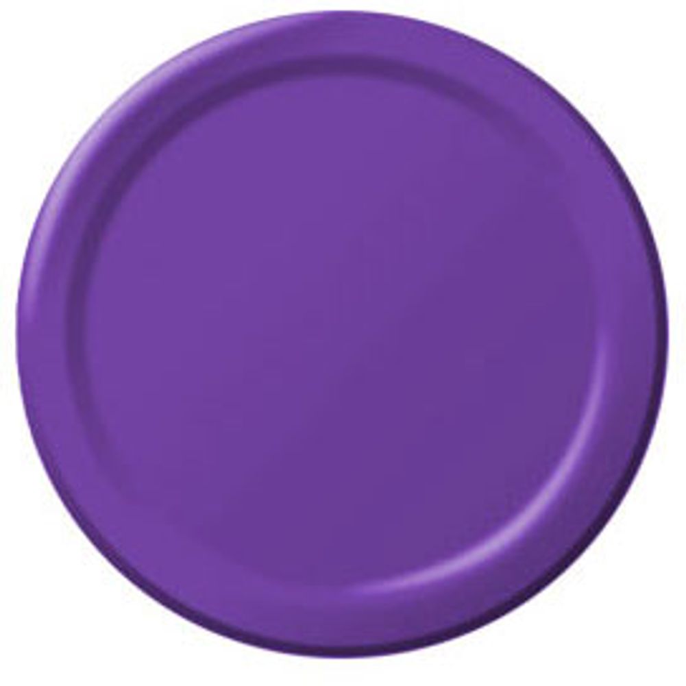 Purple 7" Paper Plate 8 ct