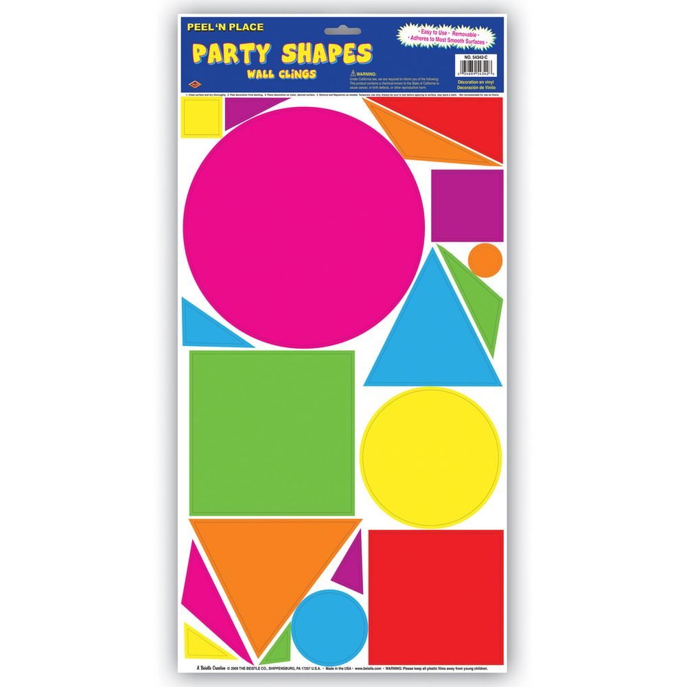 Party Shapes Peal 'N Place