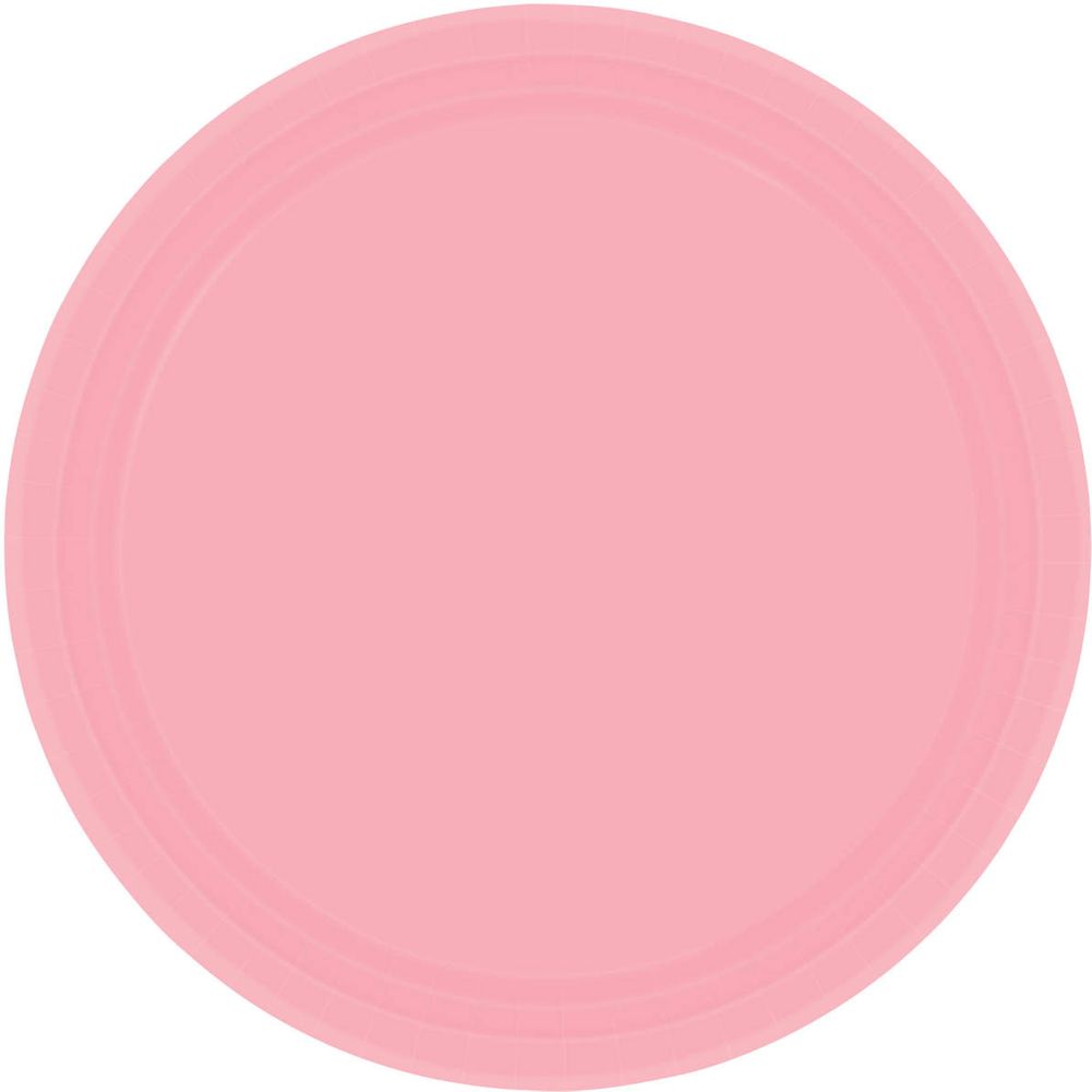 New Pink Paper Dinner Plates (8ct)