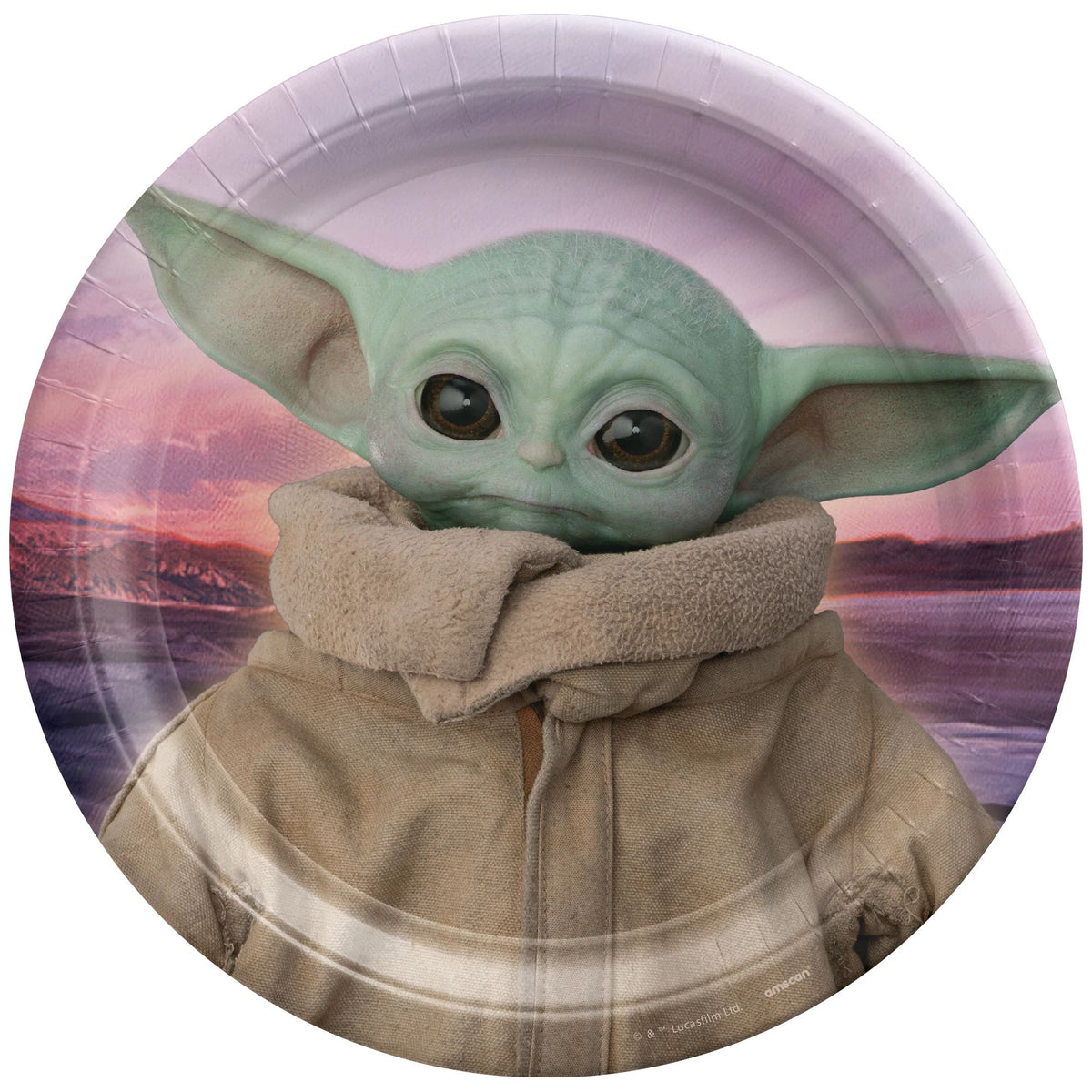 The Mandalorian The Child Plates 9" Round (8ct)